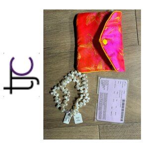 New 8" 5-6mm Freshwater Pearl and Sterling Silver Bracelet